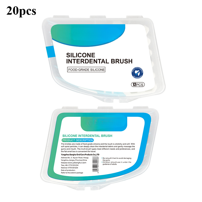 Teeth Whitening Gel - Siliconen interdentale tandenborstel Interdentale raging Mondreiniging