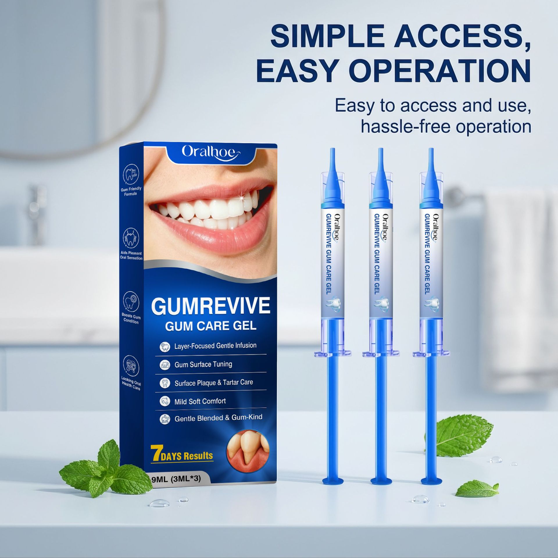 Teeth Whitening Singapore - Mondverzorgingsgel 3-delige tandvleesreinigingsset, zachte tand- en