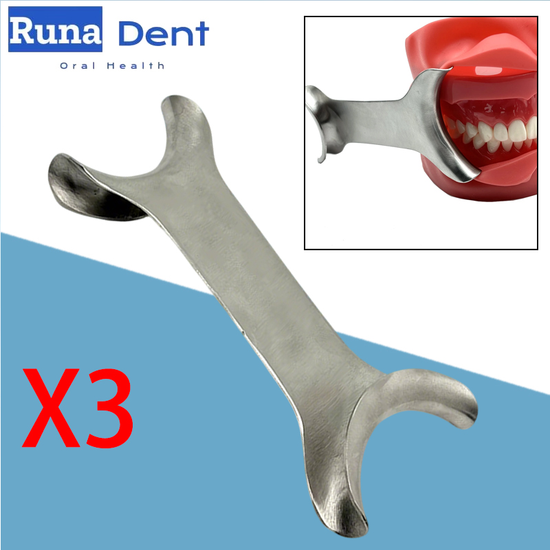 Teeth Whitening For Photos - 3 stks Autoclaveerbare T-vormige retractor van