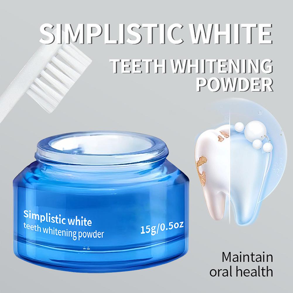 Simplistic Wit Tandbleekpoeder - Teeth Whitening Singapore recensie en prijs