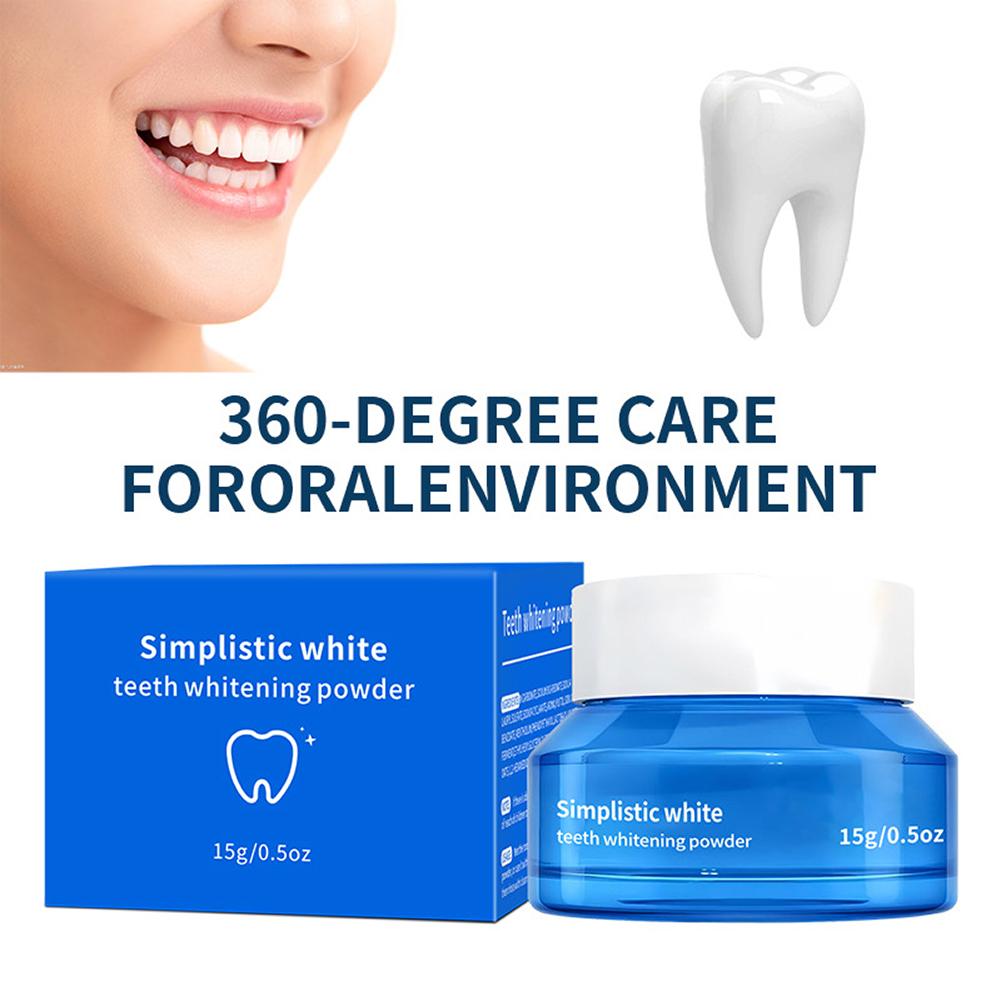 Simplistic Wit Tandbleekpoeder - Teeth Whitening Singapore recensie en prijs