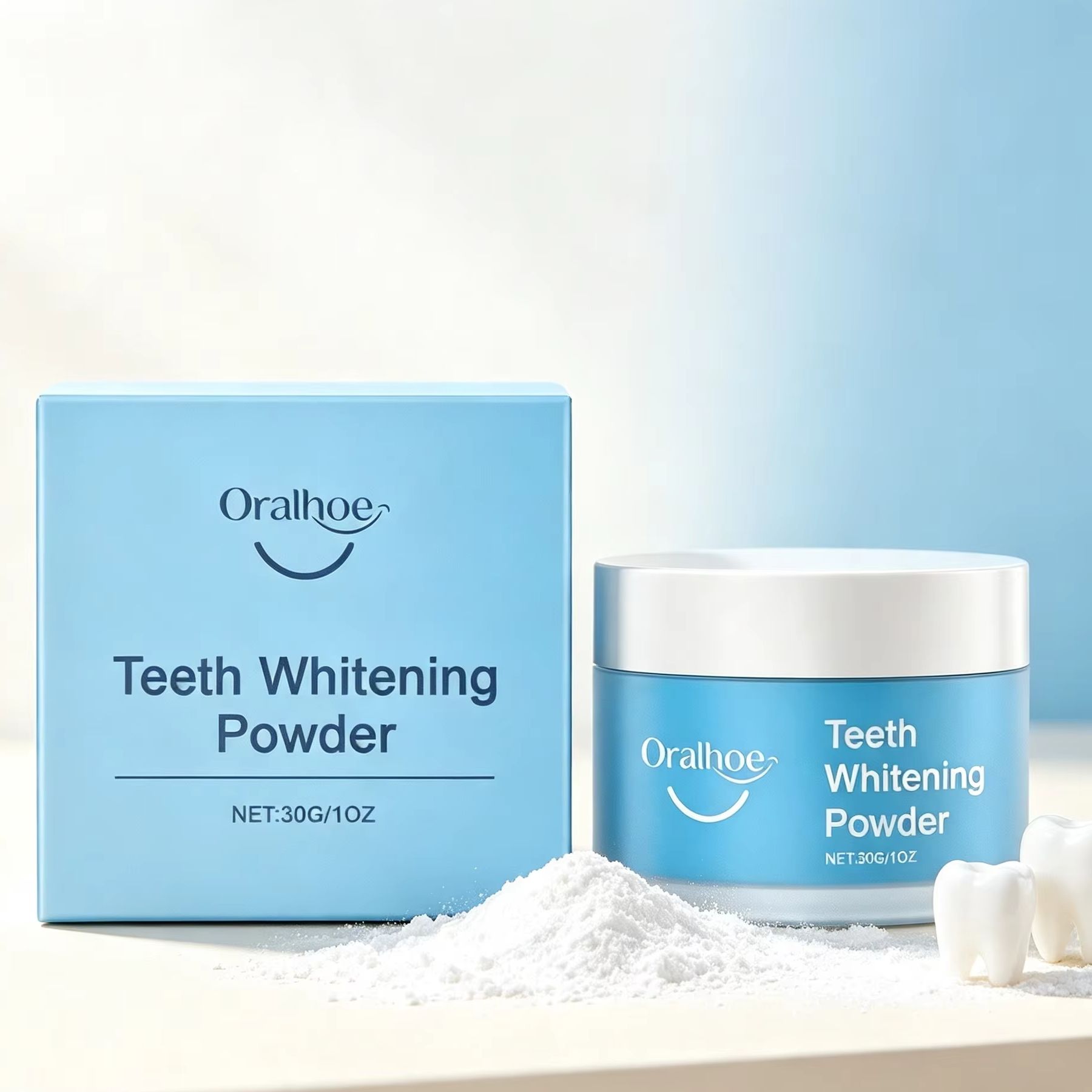 Oralhoe Tandpoeder voor het Po - Teeth Whitening Singapore recensie en prijs