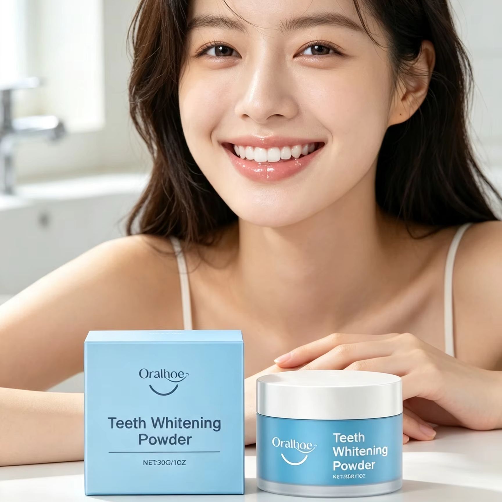 Oralhoe Tandpoeder voor het Po - Teeth Whitening Singapore recensie en prijs